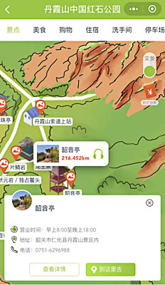 林西景区手绘地图智慧导览和语音结合，让景区“活”起来